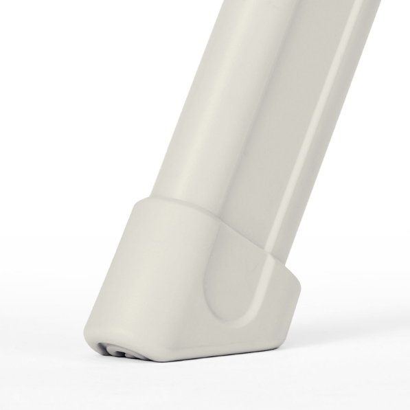 Protective end cap for stable floor contact
